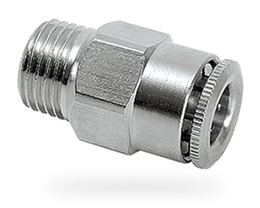 101510 - perma tube connector (Ø6 mm M10x1o - straight (Brass nickel-plated) - perma.nl