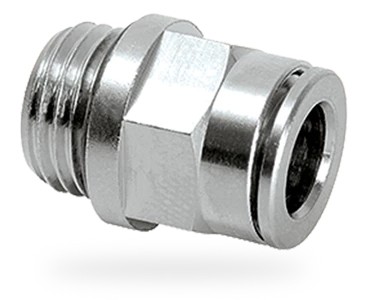 101496 - perma tube connector (Ø8 mm) G1/4o straight (Brass nickel-plated) - perma.nl