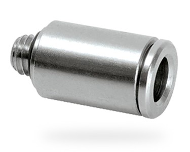 101509 - perma tube connector (Ø6MM) M6o straight (Brass nickel-plated) - perma.nl
