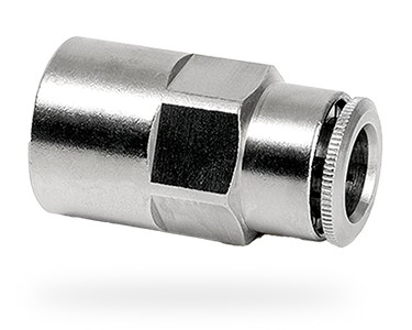 101502 - perma tube connector (Ø8 mm) G1/4i straight (Brass nickel-plated) - perma.nl